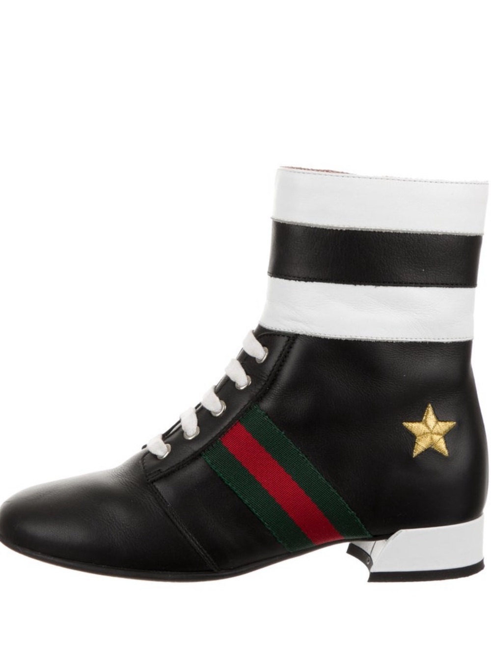 ✨ GUCCI KIDS LEATHER WEB BOOTS ✨